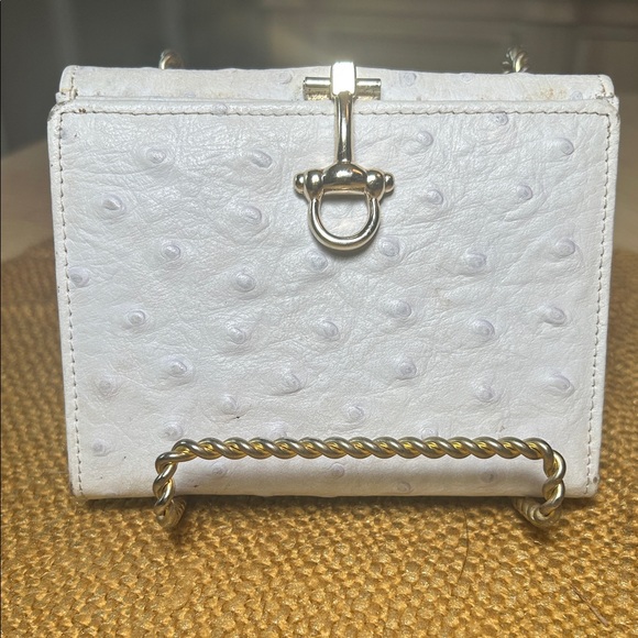 Vera Pelle Ostrich Leather Wallet - Picture 1 of 12